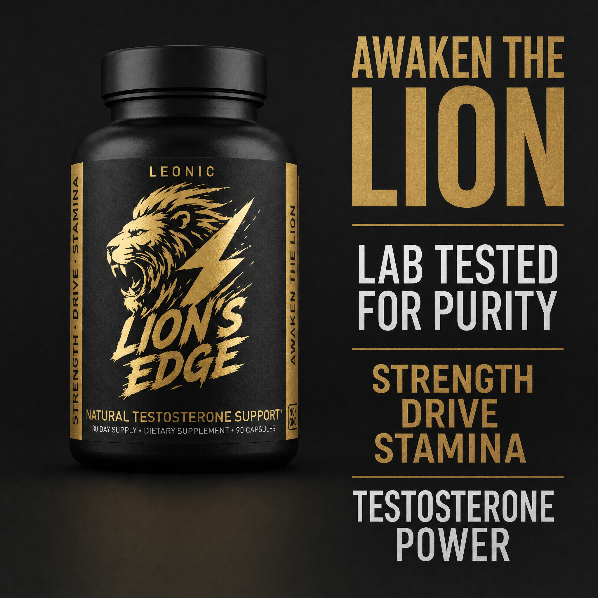 LION'S EDGE - NATURAL TESTOSTERONE BOOSTER
